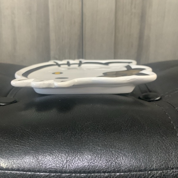 New Hello Kitty In Gold Metallic Bow Jewelry Trinket Tray Dish By Sanrio - Picture 6 of 8